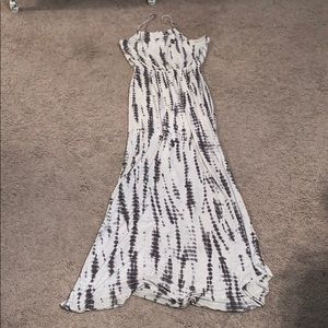 Tie dye maxi dress
